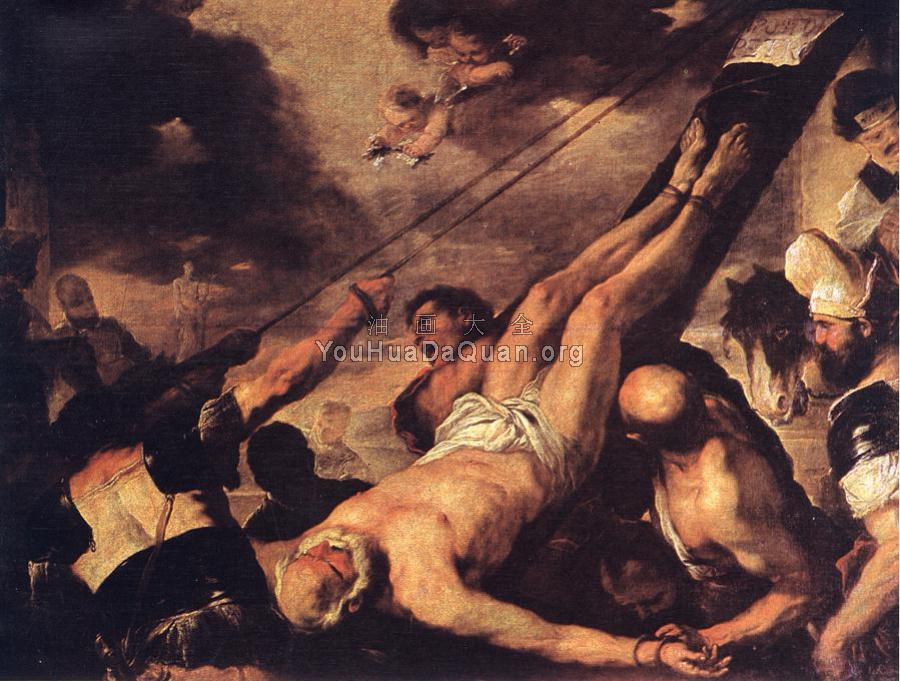 Crucifixion of St. Peter - 卢卡·吉奥达诺